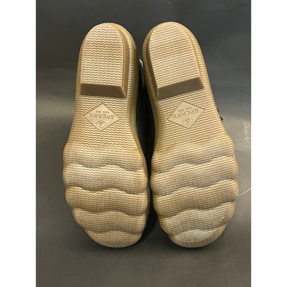 Sperry Women's Saltwater Plaid Black Duck Boot -Women Size 6.5 NICE! - Picture 8 of 8